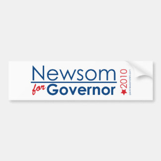 Newsom For Governor Bumper Sticker