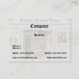 Newspaper Business Card