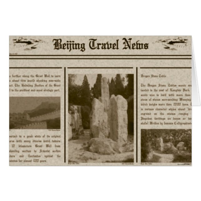 Newspaper Card (Front Horizontal)