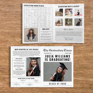 Newspaper Class Of 2024 Graduation Photo Prop Card