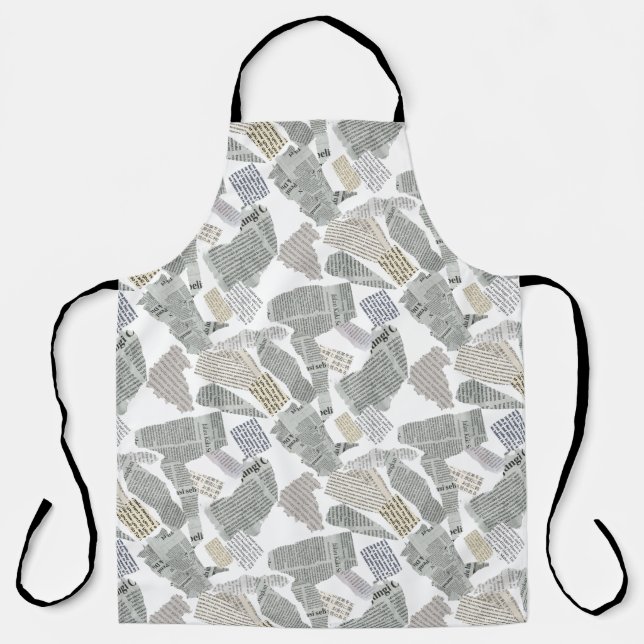 Newspaper Cutting Pattern 01x4.b Apron (Front)