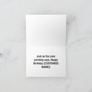 Newspaper Egyptian Cave Humourous Funny Birthday Card