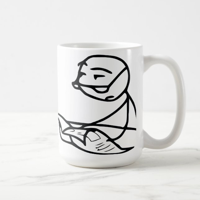Newspaper Guy Coffee Mug (Right)