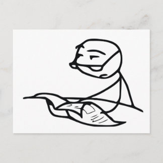 Newspaper Guy Postcard