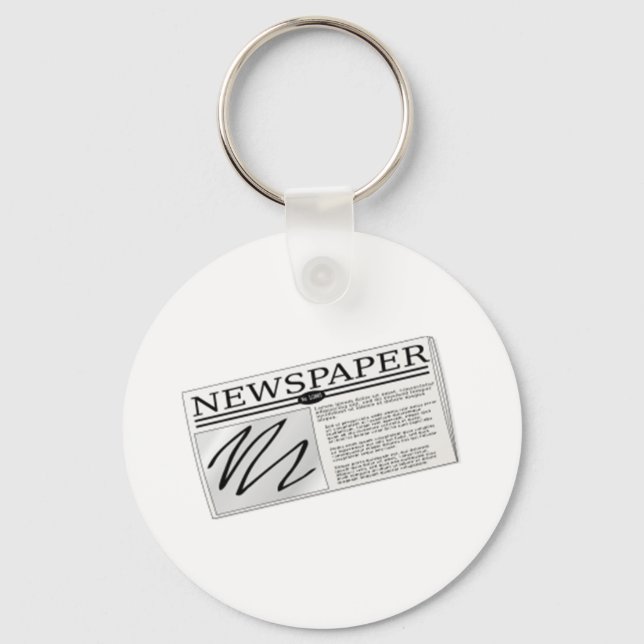 Newspaper Key Ring (Front)