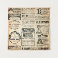 Newspaper page with advertisement - Vintage engrav