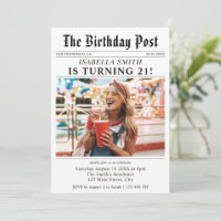 Newspaper Photo 21st Birthday
