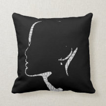 Newspaper Print Fashion Silhouette Art