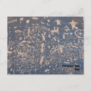 Newspaper Rock postcard