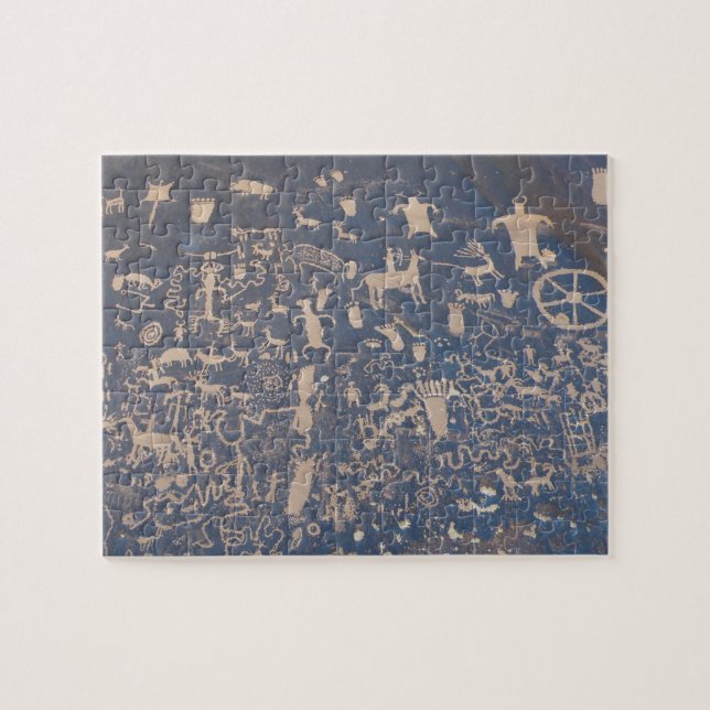 Newspaper Rock postcard Jigsaw Puzzle (Horizontal)