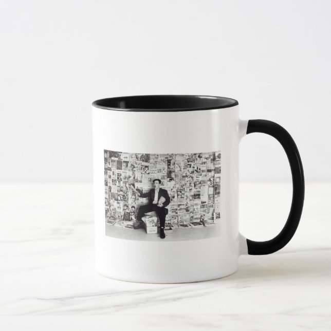 Newspaper salesman, c.1960 mug (Right)