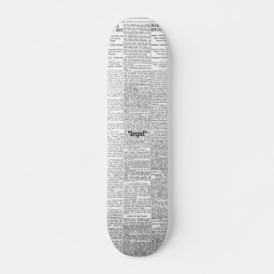 Newspaper skateboard design