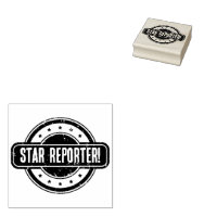 Newspaper Themed Distressed Star Reporter!
