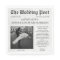 Newspaper Unique Fun Facts Photo Wedding