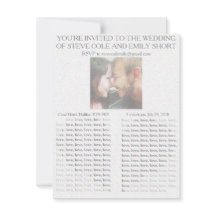 Newspaper Wedding Invitation
