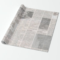 Newspaper with old unreadable text. Vintage grunge