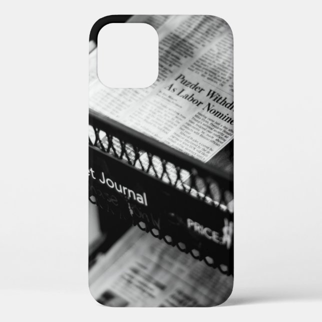 NEWSPAPERS ON THE WALL STREET JOURNAL RACK Case-Mate iPhone CASE (Back)