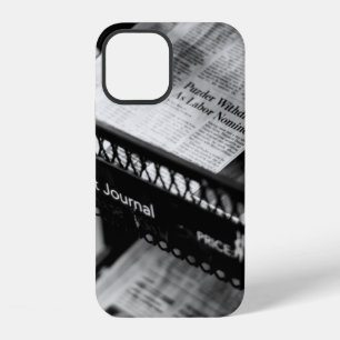 NEWSPAPERS ON THE WALL STREET JOURNAL RACK iPhone 12 CASE
