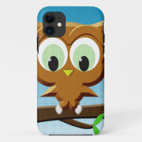 Newsprint Cartoon Owl