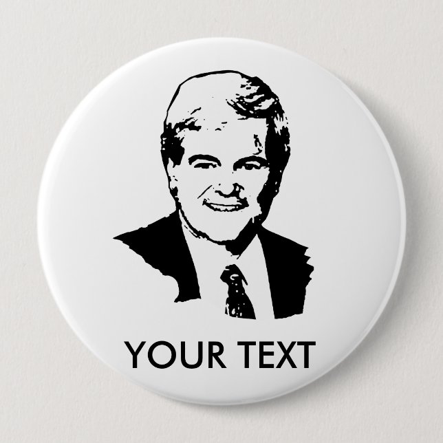 Newt Gingrich 10 Cm Round Badge (Front)