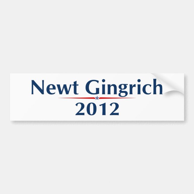 Newt Gingrich 2012 (v101) Bumper Sticker (Front)