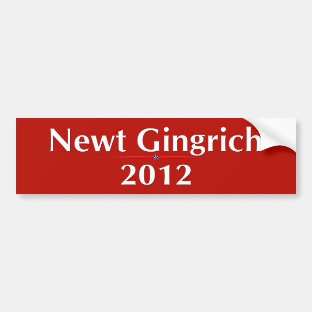 Newt Gingrich 2012 (v101) Bumper Sticker (Front)