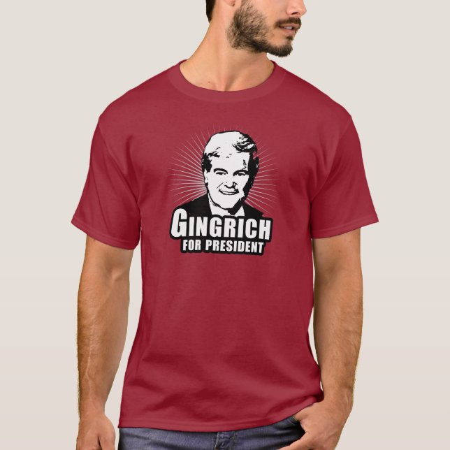 Newt Gingrich for President T-Shirt (Front)