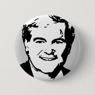 Newt Gingrich Gear 6 Cm Round Badge