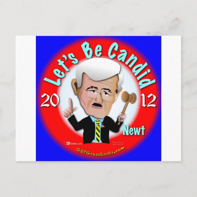 Newt Gingrich Postcard (Front)