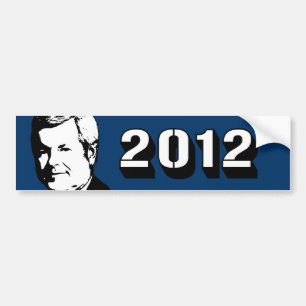NEWT GINGRICH TALKING HEAD BUMPER STICKER
