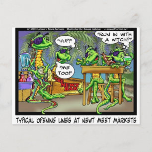 Newt Nightclubs Funny Tees Gifts & Collectibles Postcard