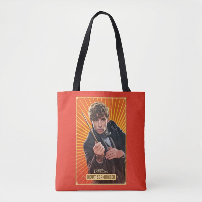 Newt Scamander Character Graphic Tote Bag (Front)