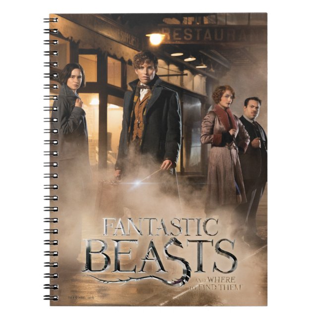NEWT SCAMANDER™ & Co. At The Train Station Spiral Notebook (Front)