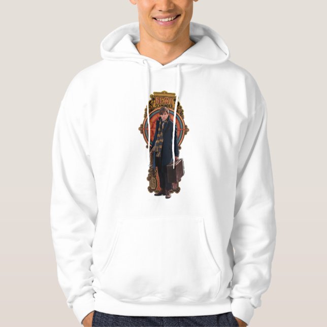 NEWT SCAMANDER™ Standing Art Nouveau Panel Hoodie (Front)