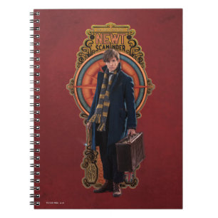 NEWT SCAMANDER™ Standing Art Nouveau Panel Spiral Notebook