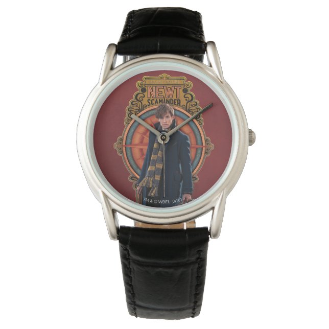 NEWT SCAMANDER™ Standing Art Nouveau Panel Watch (Front)