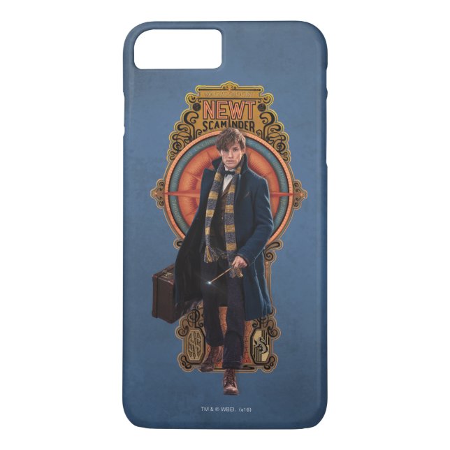 NEWT SCAMANDER™ Walking Art Nouveau Panel Case-Mate iPhone Case (Back)
