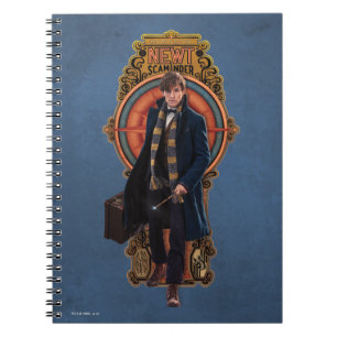 NEWT SCAMANDER™ Walking Art Nouveau Panel Spiral Notebook