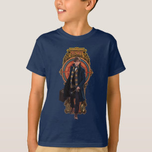 NEWT SCAMANDER™ Walking Art Nouveau Panel T-Shirt