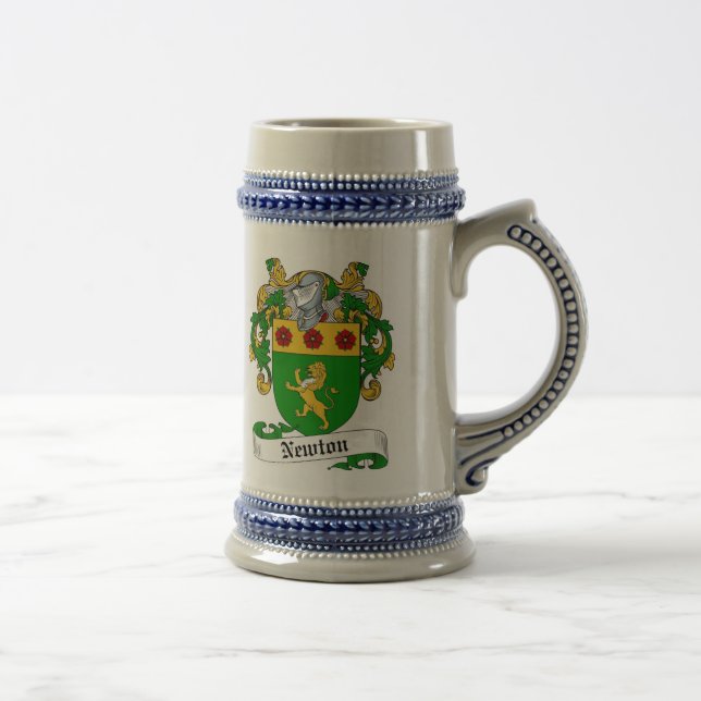 Newton Coat of Arms Stein - Family Crest (Right)