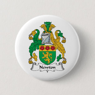 Newton Family Crest 6 Cm Round Badge