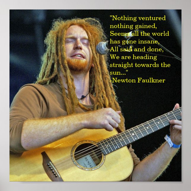 Newton Faulkner Poster (Front)