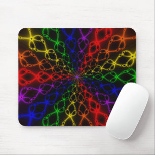 Newton Rainbow Rainbow Fractal Art Mouse Pad