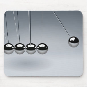 Newton's cradle mouse pad