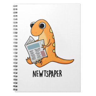 Newtspaper Funny Newt Pun Notebook