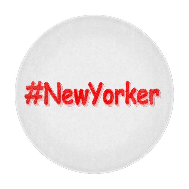 "#NewYorker " Cute Design. Buy Now Cutting Board (Front)