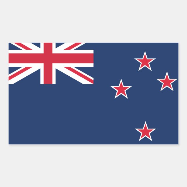newzealand flag rectangular sticker (Front)