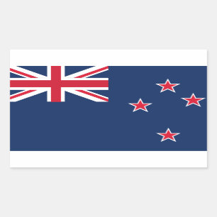 newzealand flag rectangular sticker