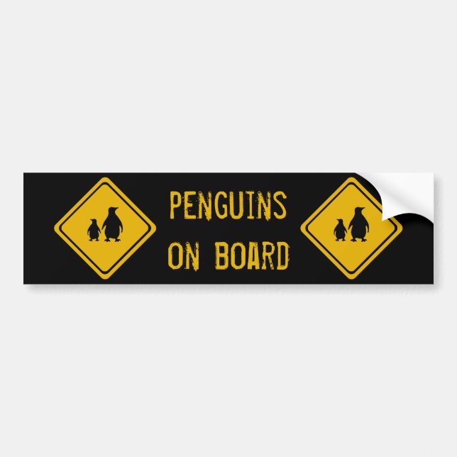 next 10 km penguins bumper sticker (Front)
