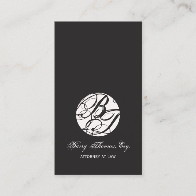Next Appointment Cards, monogram DIY colour Card (Front)